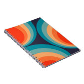 Colorful retro cirkels design notitieboek (Rechterzijde)