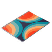 Colorful retro cirkels design notitieboek (Linkerzijde)