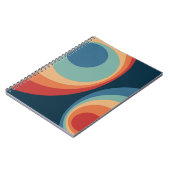 Colorful retro cirkels design notitieboek (Linkerzijde)