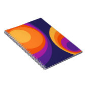 Colorful retro cirkels design notitieboek (Rechterzijde)