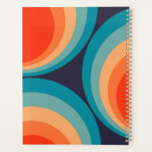 Colorful retro cirkels design planner (Achterkant)