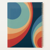 Colorful retro cirkels design planner (Achterkant)