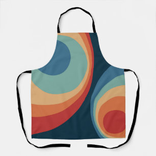 Colorful retro cirkels design schort