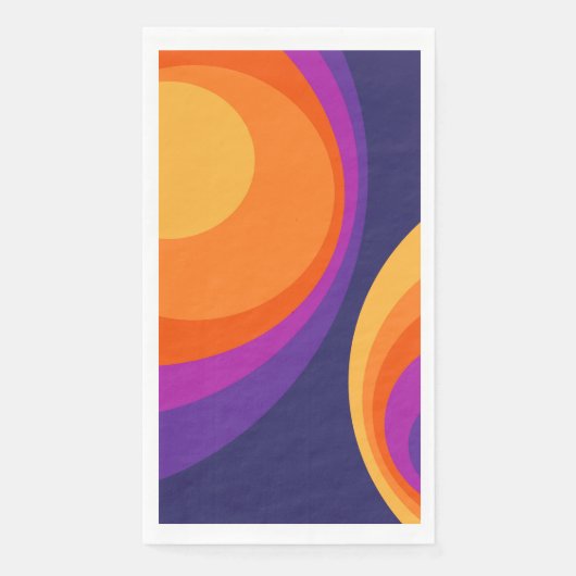 Colorful retro cirkels design servet (Voorkant)