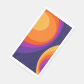 Colorful retro cirkels design servet (Hoek)