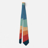 Colorful retro cirkels design stropdas (Achterkant)