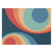 Colorful retro cirkels design tafelkleed (Voorkant (Horizontaal))