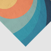Colorful retro cirkels design tissuepapier (Detail)