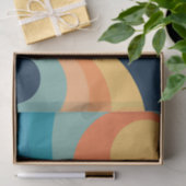 Colorful retro cirkels design tissuepapier (Geschenk)