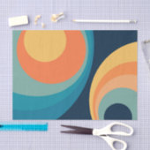 Colorful retro cirkels design tissuepapier (Craft)