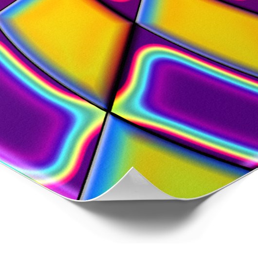 COLORFUL RETRO CROSS POSTER (Hoek)