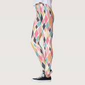 Colorful Retro Diamond Pattern Leggings (Links)