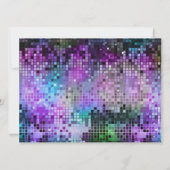 Colorful Retro Disco Glitter Dank je wel Kaart (Achterkant)
