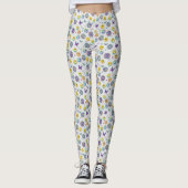 Colorful Retro Disco Pattern Leggings (Voorkant)