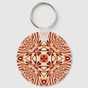 Colorful Retro Floral naadloos patroon Sleutelhanger