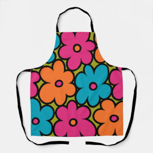 Colorful Retro Floral Pattern Schort