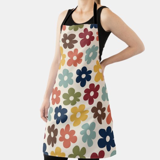Colorful Retro Floral Pattern Schort (Insitu)
