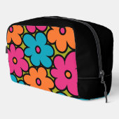 Colorful Retro Floral Pattern Toilettasje (Rechterhoek)