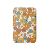 Colorful Retro Flower Pattern Badmat (Voorkant Verticaal)