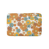 Colorful Retro Flower Pattern Badmat (Voorkant)