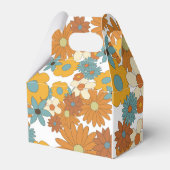 Colorful Retro Flower Pattern Bedankdoosjes (Achterkant)