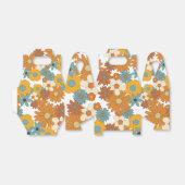 Colorful Retro Flower Pattern Bedankdoosjes (Uitgevouwen)