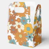 Colorful Retro Flower Pattern Bedankdoosjes (Geopend)