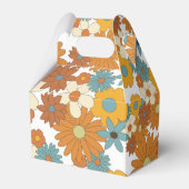 Colorful Retro Flower Pattern Bedankdoosjes (Voorkant Zijde)