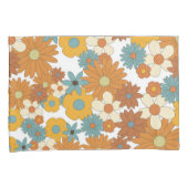 Colorful Retro Flower Pattern Kussensloop (Voorkant-Rechts)