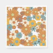 Colorful Retro Flower Pattern Servet (Voorkant)