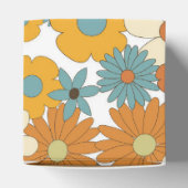 Colorful Retro Flowers 60's 70's Arch Wedding Bedankdoosjes (Bovenkant)