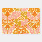 Colorful Retro Flowers Inpakpapier Vel (Voorkant 2)