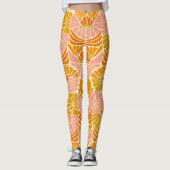 Colorful Retro Flowers Leggings (Voorkant)