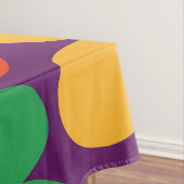 Colorful Retro Flowers Patroon Tafelkleed (Voorbeeld)