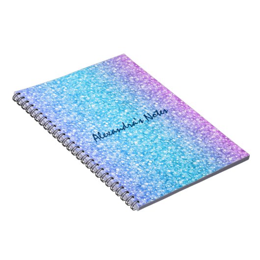 Colorful Retro Glitter en Sparkles 2 Notitieboek (Rechterzijde)