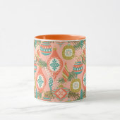 Colorful Retro-kerstversieringen Mok (Midden)