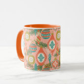 Colorful Retro-kerstversieringen Mok (Voorkant links)