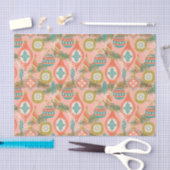 Colorful Retro-kerstversieringen Tissuepapier (Craft)