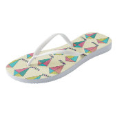 Colorful Retro Kite Patroon Teenslippers (Schuin)