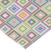 Colorful Retro Mid-Century Mid-Mod Crochet Blossom Tafelkleed (Gekanteld)