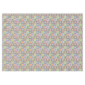 Colorful Retro Mid-Century Mid-Mod Crochet Blossom Tafelkleed (Voorkant (Horizontaal))