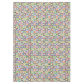 Colorful Retro Mid-Century Mid-Mod Crochet Blossom Tafelkleed (Voorkant)