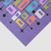 Colorful Retro Mid Century Modern Atomic Abstract Tissuepapier (Detail)