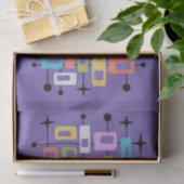 Colorful Retro Mid Century Modern Atomic Abstract Tissuepapier (Geschenk)