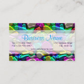 Colorful Retro Moderne Abstracte vormen Visitekaartje (Achterkant)