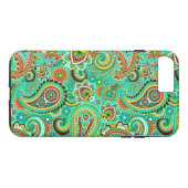 Colorful Retro Paisley 2a Case-Mate iPhone Case (Achterkant (Horizontaal))