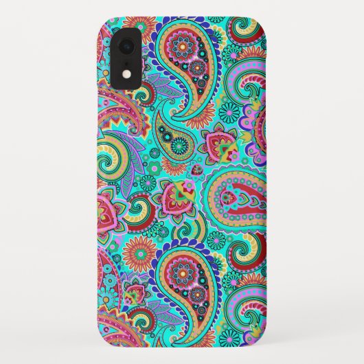 Colorful Retro Paisley Case-Mate iPhone Case (Achterkant)