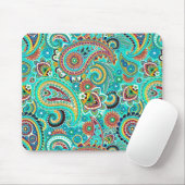 Colorful Retro Paisley Muismat (Met muis)