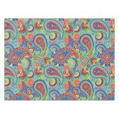 Colorful Retro Paisley Pattern Tafelkleed (Voorkant (Horizontaal))