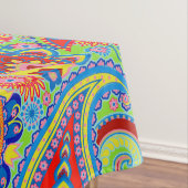 Colorful Retro Paisley Pattern Tafelkleed (Voorbeeld)